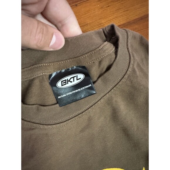 BLACKTAILOR B Star Logo Shirt "Brown Yellow" BKTLife STEM Tee - Mens Medium - Picture 5 of 9
